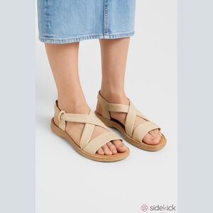 Josef Seibel Beige Leather Sandals Size 38